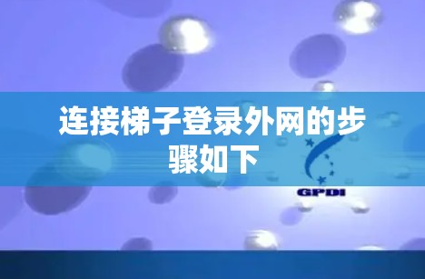 连接梯子登录外网的步骤如下