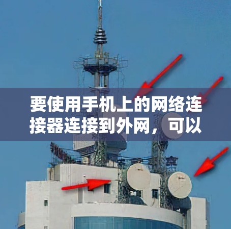 要使用手机上的网络连接器连接到外网，可以按照以下步骤操作