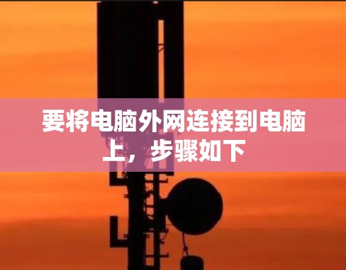 要将电脑外网连接到电脑上，步骤如下
