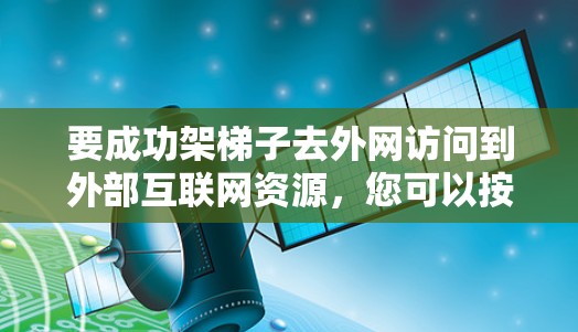 要成功架梯子去外网访问到外部互联网资源，您可以按照以下步骤操作