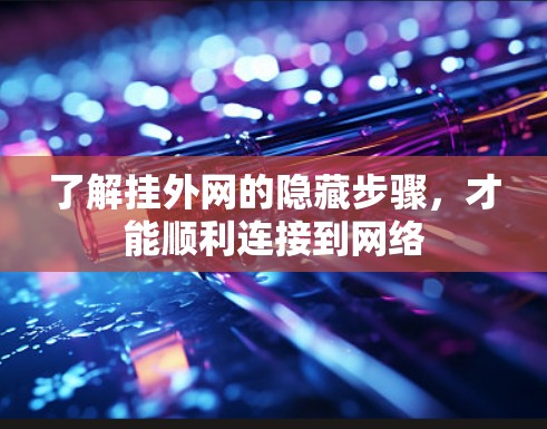 了解挂外网的隐藏步骤，才能顺利连接到网络