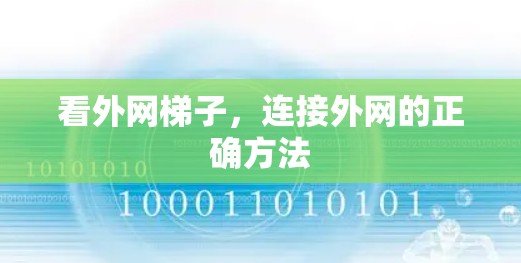 看外网梯子，连接外网的正确方法