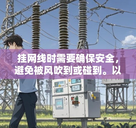 挂网线时需要确保安全，避免被风吹到或碰到。以下是挂网线时的一些注意事项