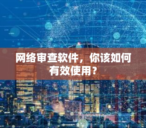 网络审查软件，你该如何有效使用？