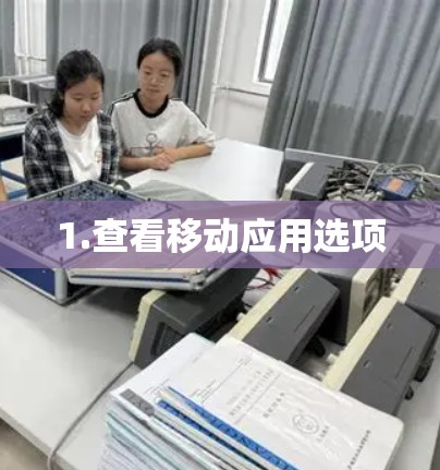 1.查看移动应用选项