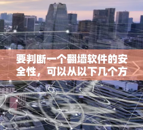要判断一个翻墙软件的安全性，可以从以下几个方面进行评估