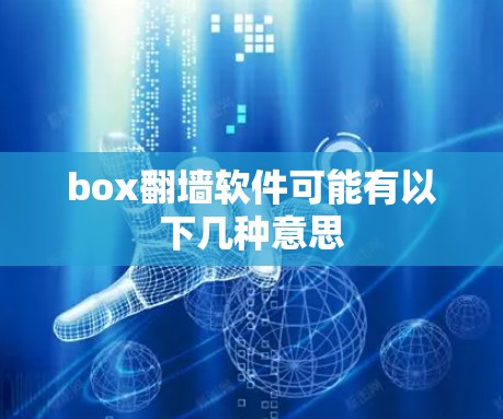 box翻墙软件可能有以下几种意思