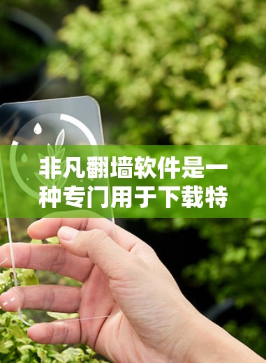 非凡翻墙软件是一种专门用于下载特定内容的工具,它可能具有下载特定网站、视频或文件的功能。以下是对非凡翻墙软件的详细分析
