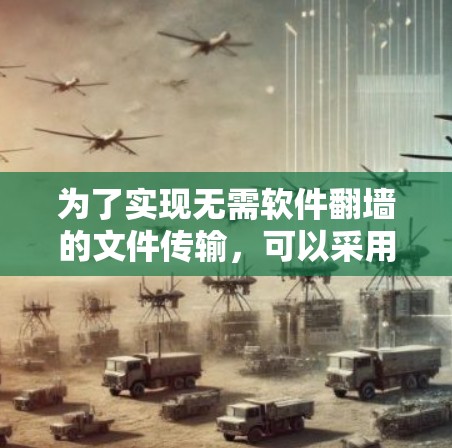 为了实现无需软件翻墙的文件传输，可以采用以下方法