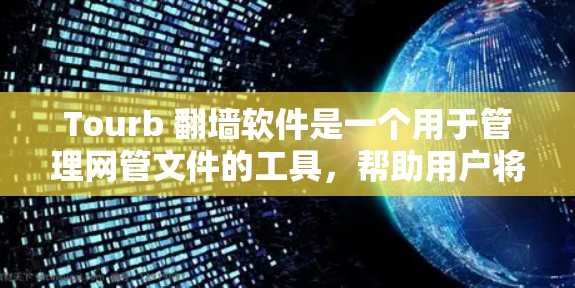 Tourb 翻墙软件是一个用于管理网管文件的工具，帮助用户将从网管服务器上传的文件转移到目标服务器，方便用户访问。以下是对该软件的详细介绍