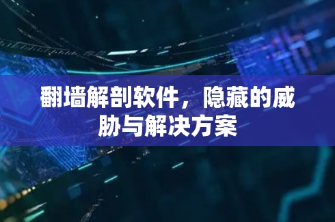 翻墙解剖软件，隐藏的威胁与解决方案