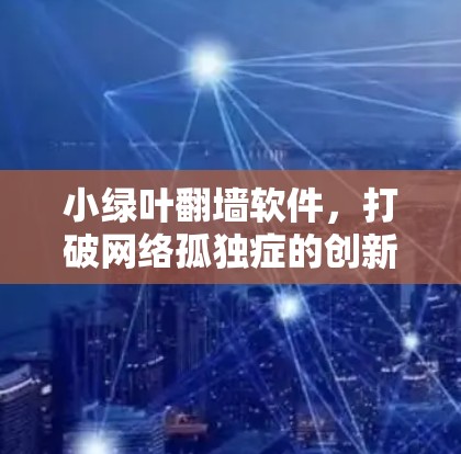 小绿叶翻墙软件，打破网络孤独症的创新解决方案