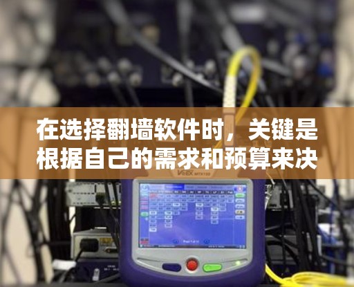 在选择翻墙软件时，关键是根据自己的需求和预算来决定。以下是一些推荐的翻墙软件，供参考