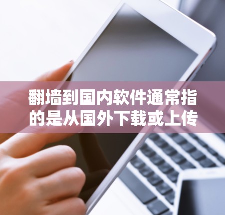 翻墙到国内软件通常指的是从国外下载或上传到国内的软件资源。国内软件包括多种类型，如学习工具、办公软件、游戏等。以下是一些常见的操作步骤和注意事项