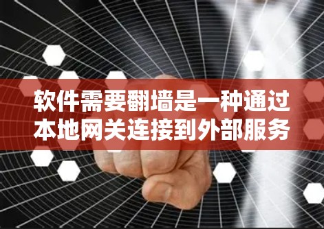软件需要翻墙是一种通过本地网关连接到外部服务器的设置,用于访问远程服务器。以下是详细的步骤和注意事项 软件需要翻墙是一种通过本地网关连接到外部服务器的设置,用于访问远程服务器。以下是详细的步骤和注意事项