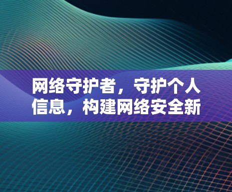 网络守护者,守护个人信息,构建网络安全新秩序 网络守护者,守护个人信息,构建网络安全新秩序