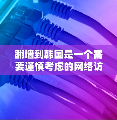 翻墙到韩国是一个需要谨慎考虑的网络访问方式，虽然可以获取一些韩国的资源，但也伴随着潜在的安全风险。以下是一步步的建议